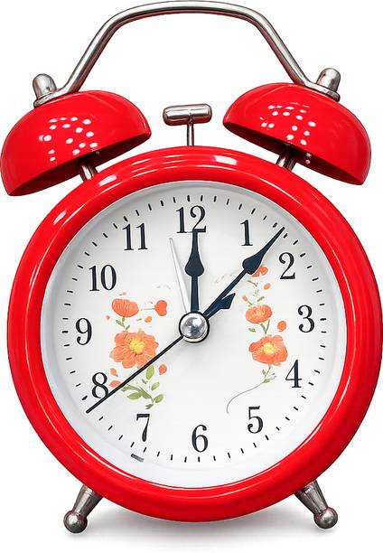 CHERISHCHEST Analog Red Clock
