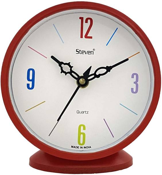 steven quartz llp Analog Red Clock