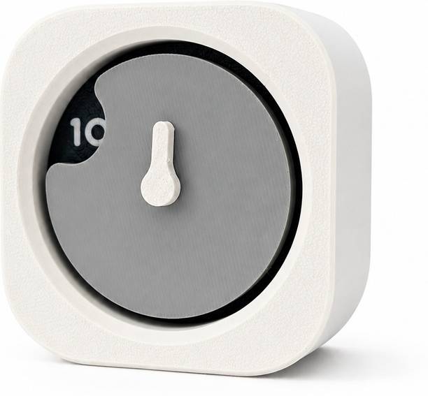 IDO Analog Cream, gray, Black Clock