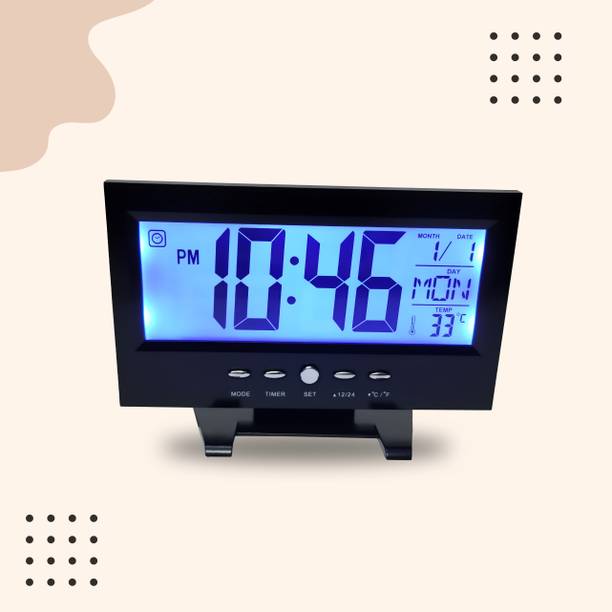 PRIMESTYLE Digital Black Clock