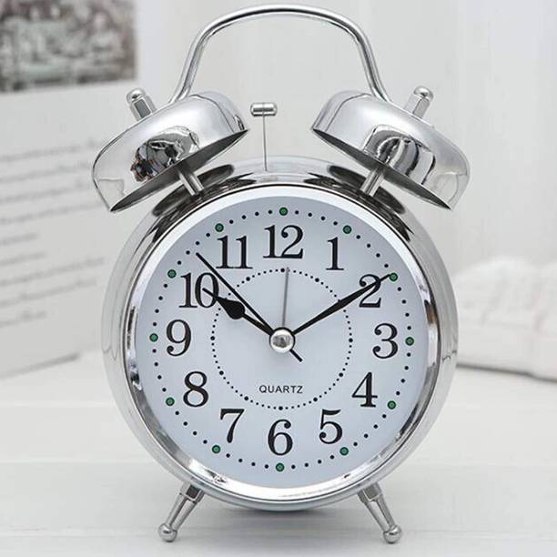 Bajrangbali Analog Silver Clock