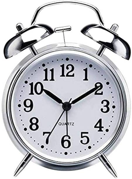 RVK Analog Silver Clock