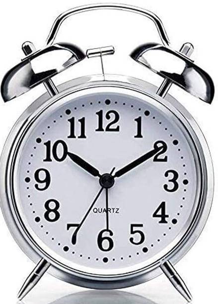 RVK Analog Silver Clock