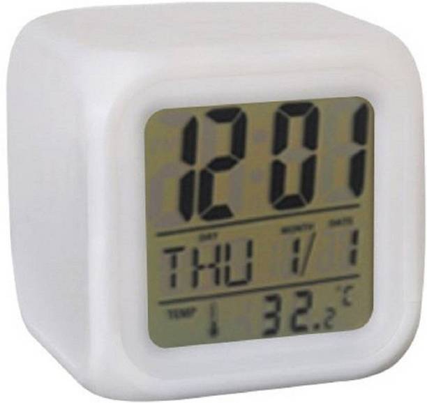 Kinzi Digital White Clock