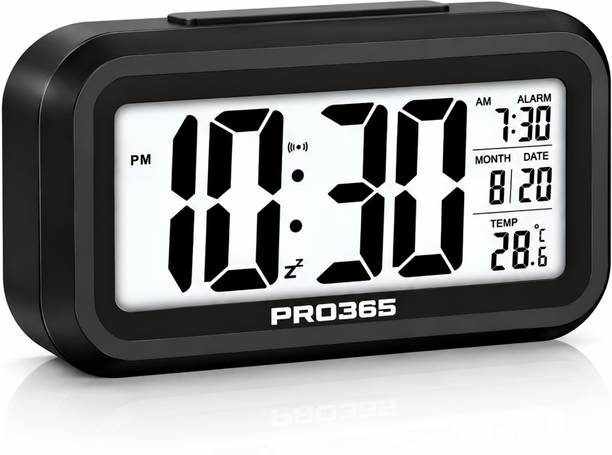 PRO365 Analog-Digital Black Clock