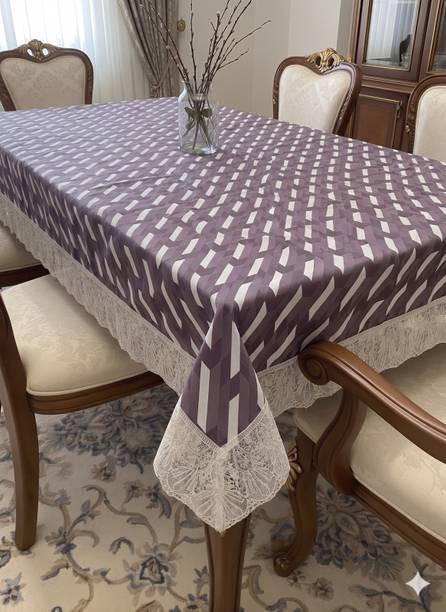 lime retail PVC 6 Seater Geometric Table Cover
