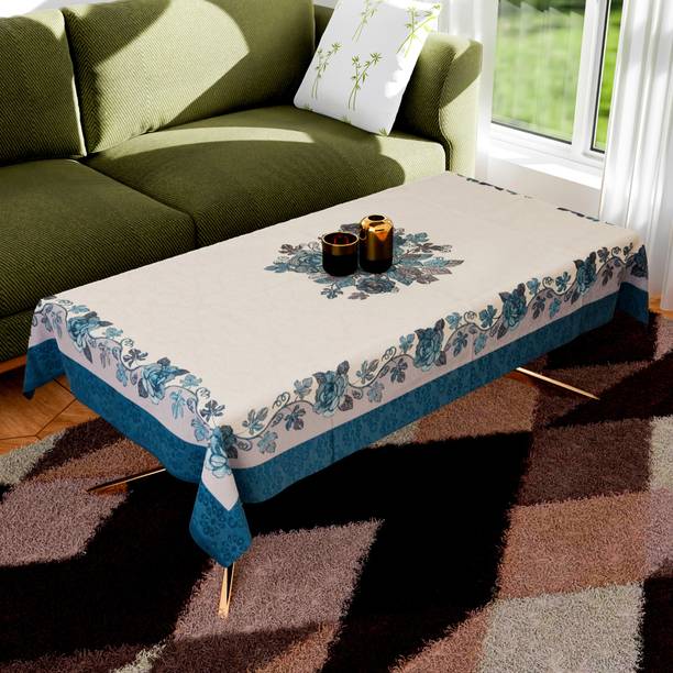 KUBER INDUSTRIES Floral 4 Seater Table Cover