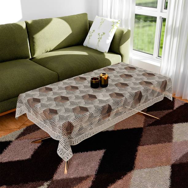 KUBER INDUSTRIES Self Design 4 Seater Table Cover