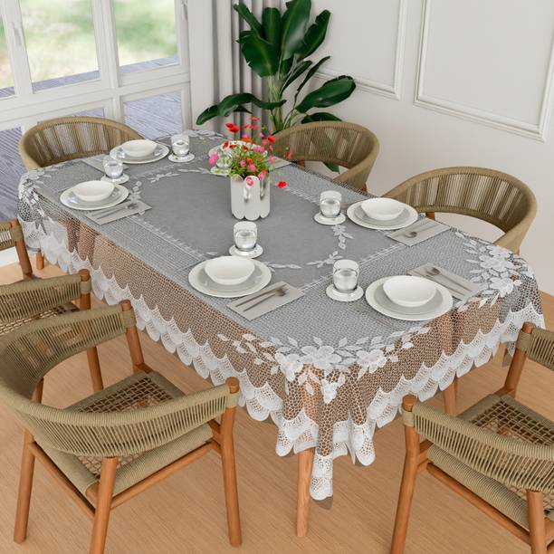 KUBER INDUSTRIES Floral 6 Seater Table Cover