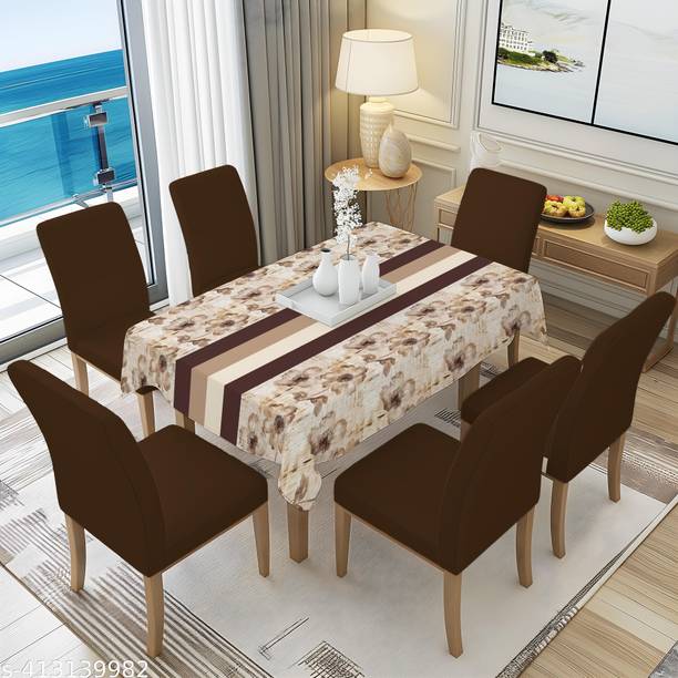 DECORIAN Floral 6 Seater Table Cover