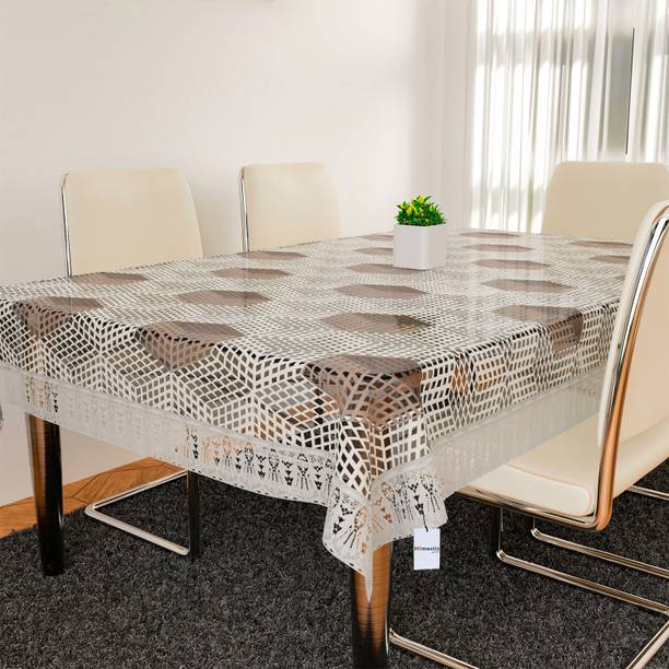 HOMESTIC Self Design 6 Seater Table Cover