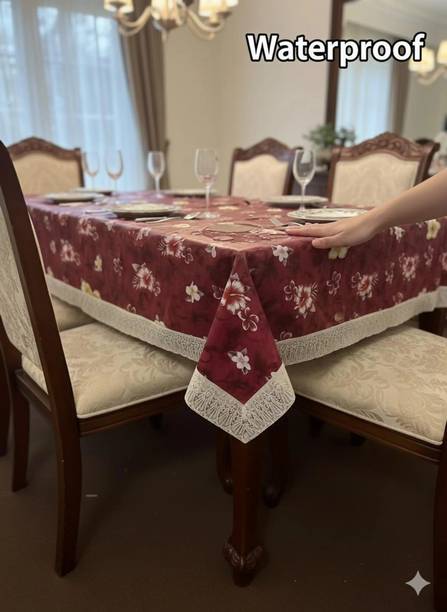 ZITIN PVC 6 Seater Printed Table Cover