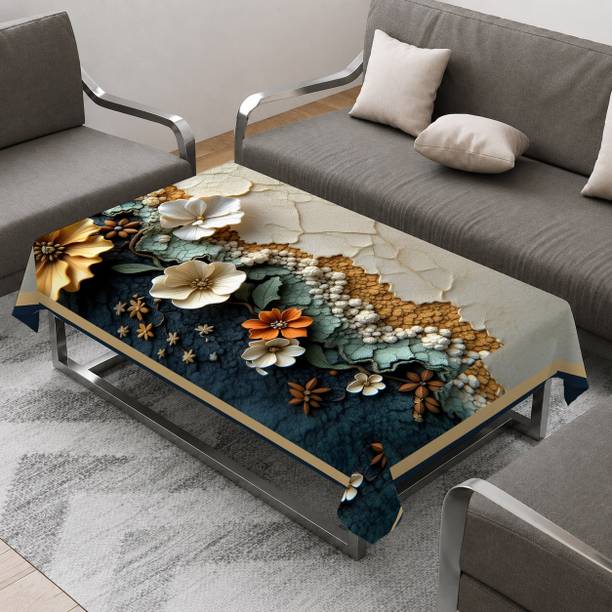 HOLLYWOOD STYLES Velvet 4 Seater Printed Table Cover