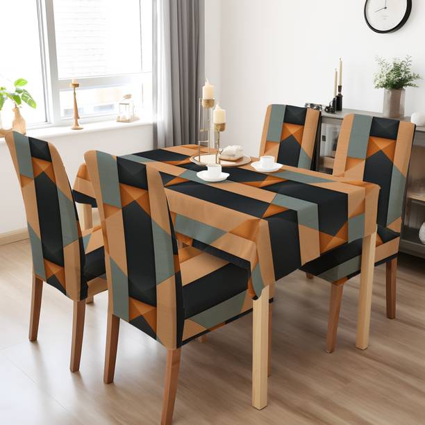 DECORIAN Geometric 4 Seater Table Cover