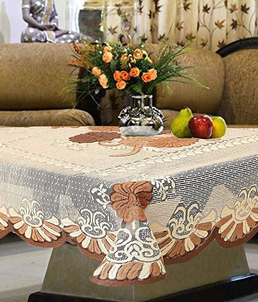 CASA FURNISHING Floral 4 Seater Table Cover