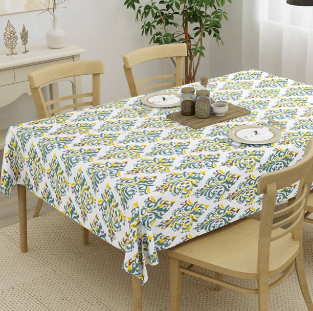 HOMEMONDE Cotton 4 Seater Ikat Table Cover