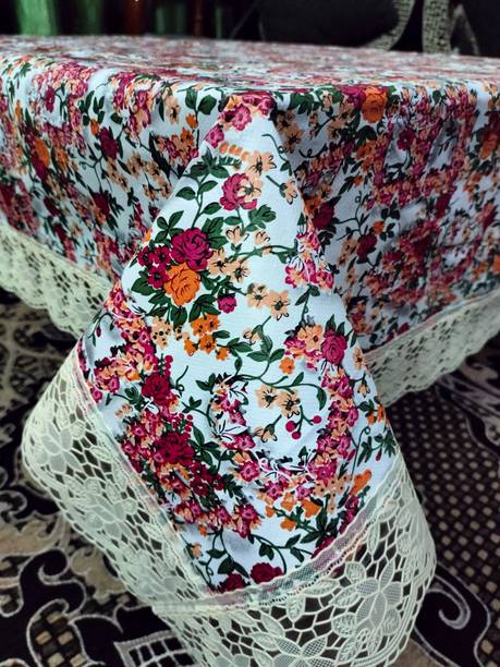 M R Traders Printed 4 Seater Table Cover