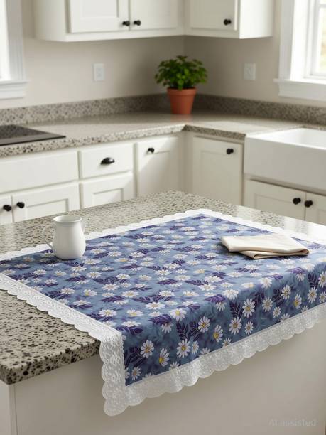 CASA FURNISHING Polyester 6 Seater Floral Table Cover