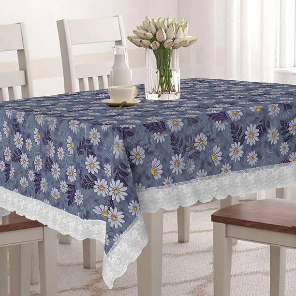 CASA FURNISHING Floral 6 Seater Table Cover