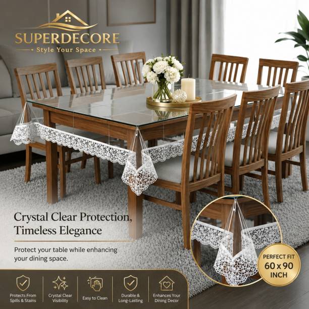 SUPERDECORE PVC 6 Seater Solid Table Cover
