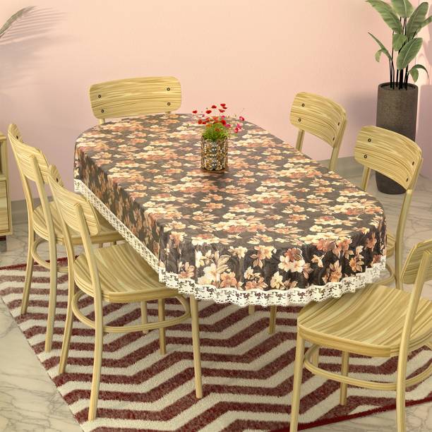 KUBER INDUSTRIES Floral 6 Seater Table Cover