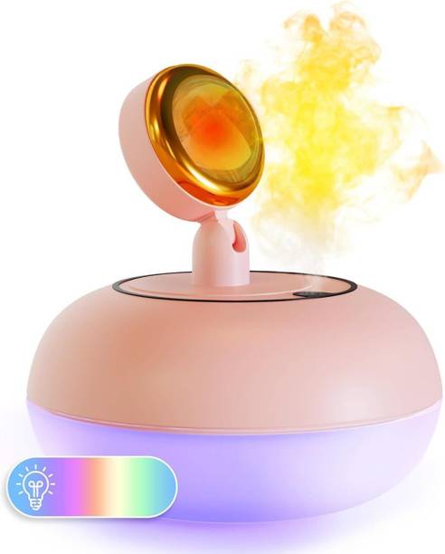 Dherik Tradworld Room Portable Ultrasonic Humidifier With Sunset Light water Humidifier