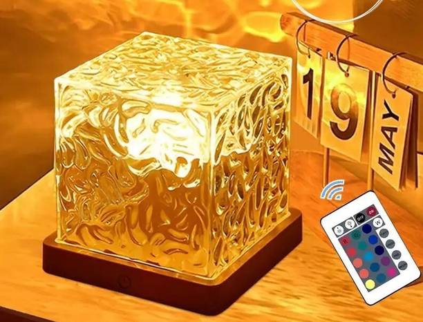 NKL BEST 3D Ocean Wave Projector Lamp Romantic LED Night Light With Remote_UE524 Table Lamp