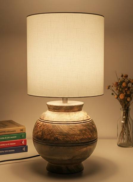 LUZLANE Antique Handcrafted Pot Desk Lamp for Living room Table Lamp