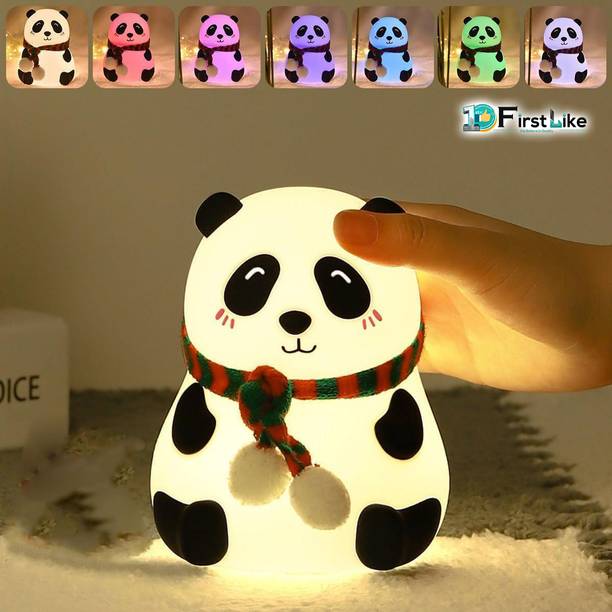 फर्स्टलाइक Mini Cute Panda Silicon USB Rechargeable Night Light Lamp नाइट लैम्प