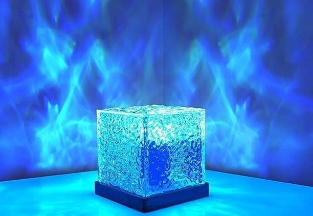 NKL BEST 3D Ocean Wave Projector Lamp Romantic LED Night Light With Remote_UE670 Table Lamp