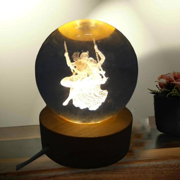 zyriex SWING RADHE-Crystal Ball Night Light,Glass Ball Night LED Lamp with USB Night Lamp
