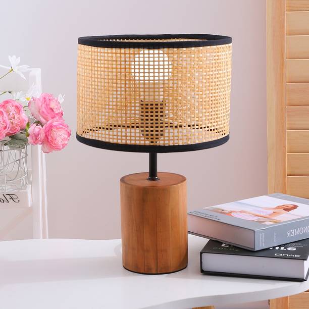 The Better Home Table Lamp Table Lamp (22 cm, Brown)