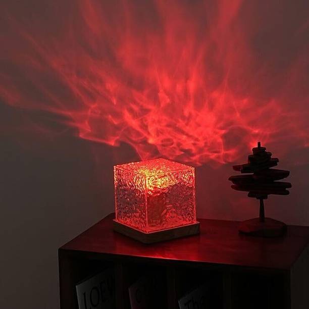 NPU 3D Ocean Wave Projector Lamp Romantic LED Night Light With Remote_NP711 Table Lamp