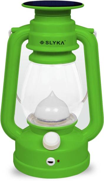 SLYKA Emergency Light With Night Lamp Solar Rechargeable Table Lamp