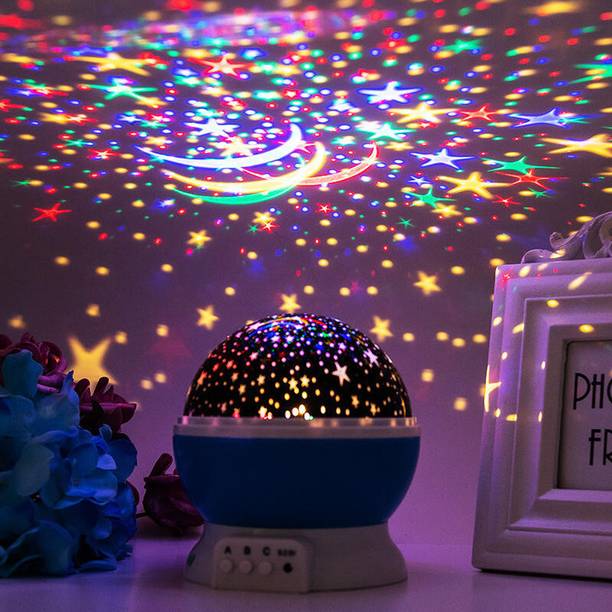 UNZAG Romantic Body Night Light Starry Sky Projection Christmas Night Light for Indoor Night Lamp