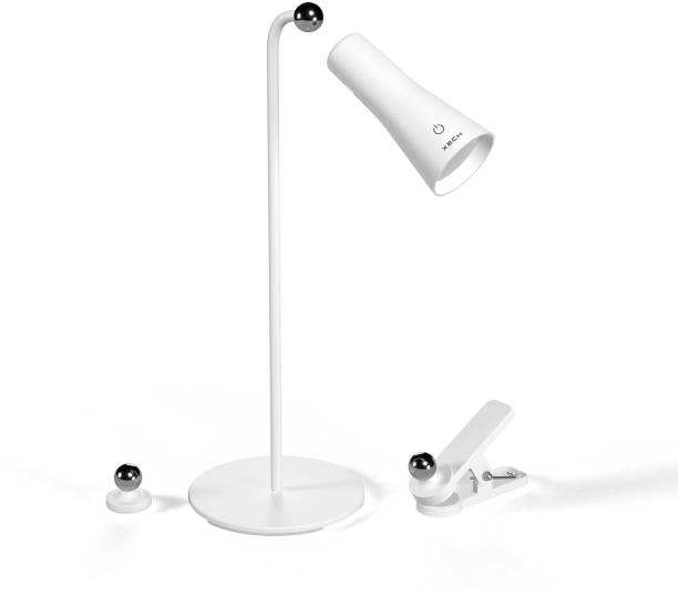 xech Multifunctional Table Lamp with Clamp & Stick Attachment & Rechargeable Battery Table Lamp