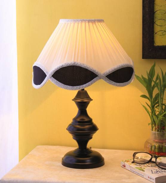 Devansh Vinatge Multi-Color Cotton Iron Table Lamp For Bedroom, Table Desk Table Lamp