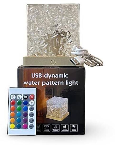 NKL BEST 3D Ocean Wave Projector Lamp Romantic LED Night Light With Remote_UE532 Table Lamp