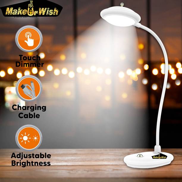Make Ur Wish Uniqe Style Lithium Battery Rechargeable LED Touch On/Off Uniqe Switch Touch Dimmer Table Lamp Study Lamp