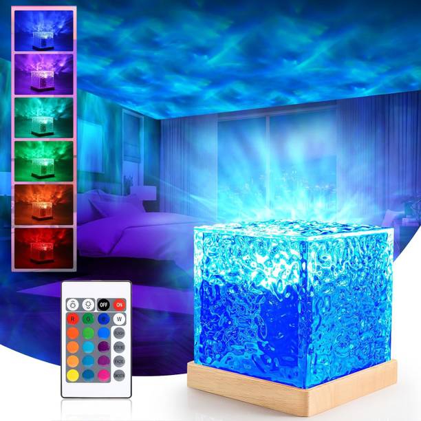 Refulgix Projector Lights Ocean Wave, Romantic Warm Ocean Wave Water Night Table Lamp