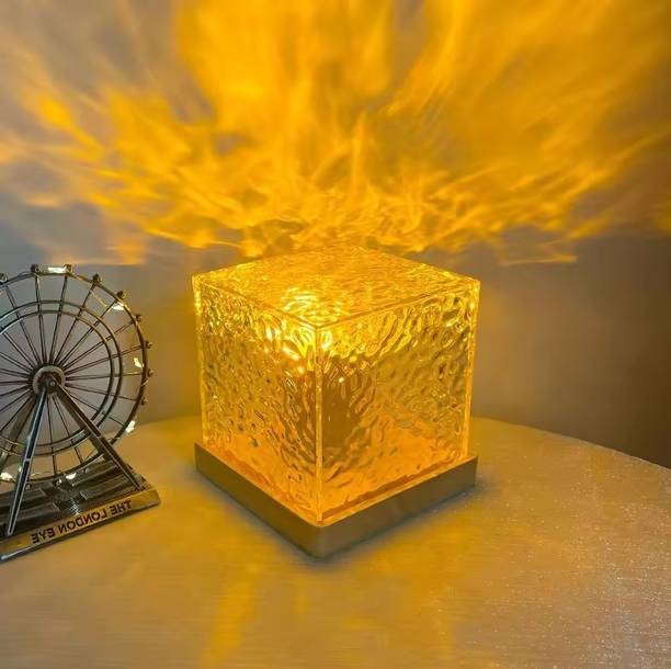 NKL BEST 3D Ocean Wave Projector Lamp Romantic LED Night Light With Remote_UE634 Table Lamp