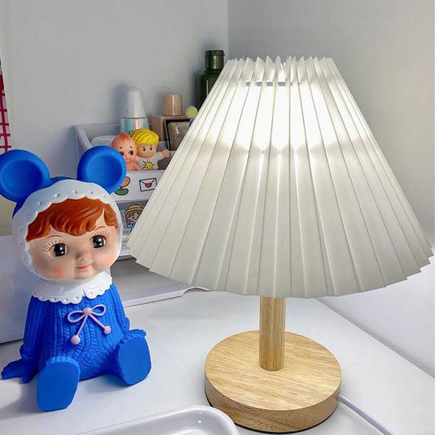 The Better Home Table Lamp for Bedroom-26CM Table Lamp (26 cm, Wh
