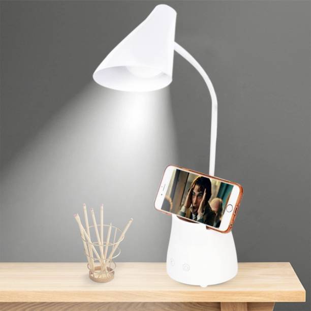 MACVL5 Plastic Study Lamp Rechargeable Led Desk Lamp With Pen Holder,Usb Charging Table Lamp