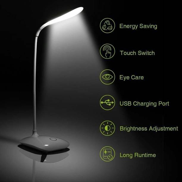 Krikav Rechargeable LED Touch On/Off Switch Desk Lamp Children Eye Protection Table Lamp