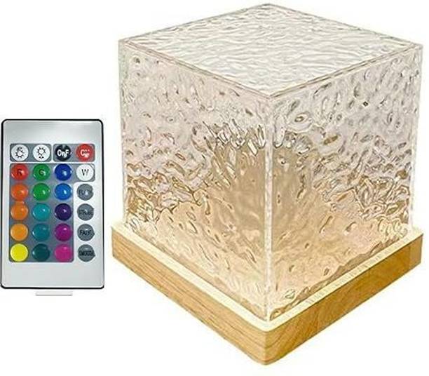 NKL BEST 3D Ocean Wave Projector Lamp Romantic LED Night Light With Remote_UE536 Table Lamp