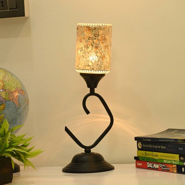 AFAST Decorative Table Lamp, Stylish Night Lamp, LED Compatible- A2 Table Lamp (37 cm, Blue, White)