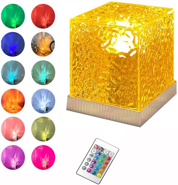 NKL BEST 3D Ocean Wave Projector Lamp Romantic LED Night Light With Remote_UE623 Table Lamp