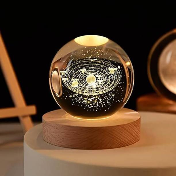 KMJSA 3D Galaxy Crystal Ball Night Lamp Table Lamp