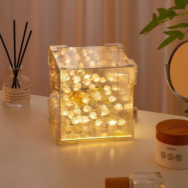 macloom 2024 New Mirror Tulip Night Light for Bedroom Decor Night Lamp