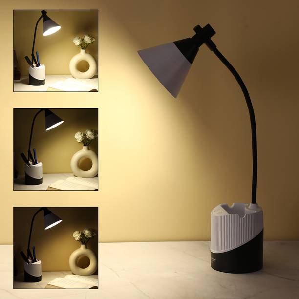 PESCA Flexible Desk Lamp with Night Light, Pen and Mobi...